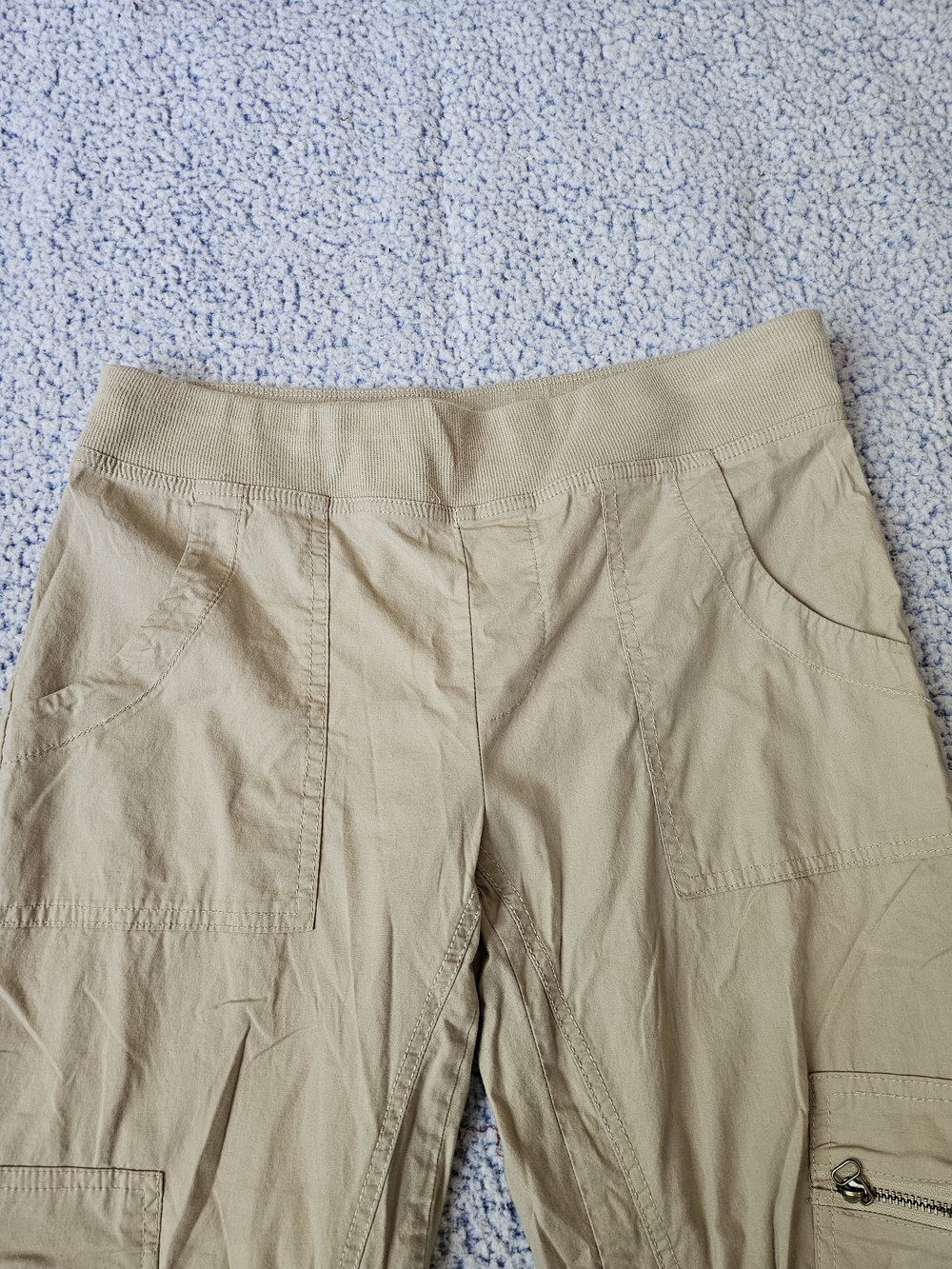 Light Tan Khaki Cargo Joggers - Picture 6 of 9